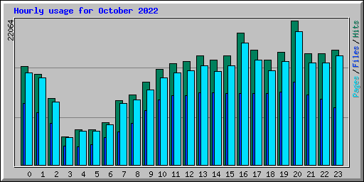 Hourly usage for October 2022